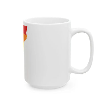 LGBT flag map of Vermont (United States) White Coffee Mug - Go Mug Yourself