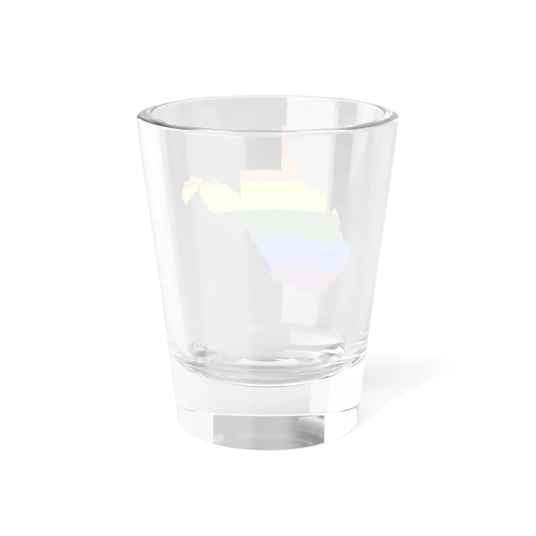LGBT flag map of West Virginia (United States) Shot Glass 1.5oz - Go Mug Yourself