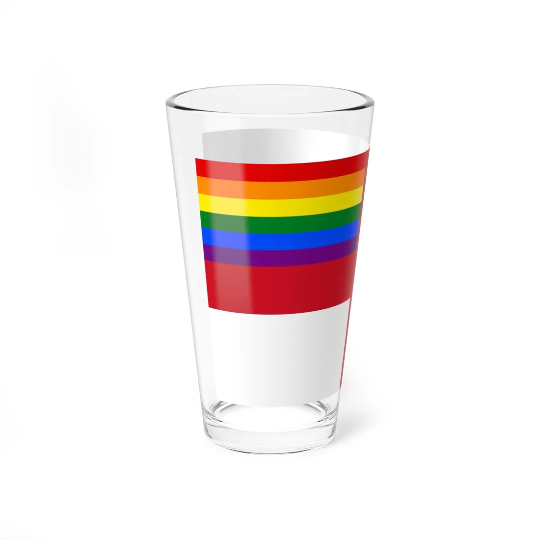 LGBT Flag of England (England) Pint Glass 16oz - Go Mug Yourself