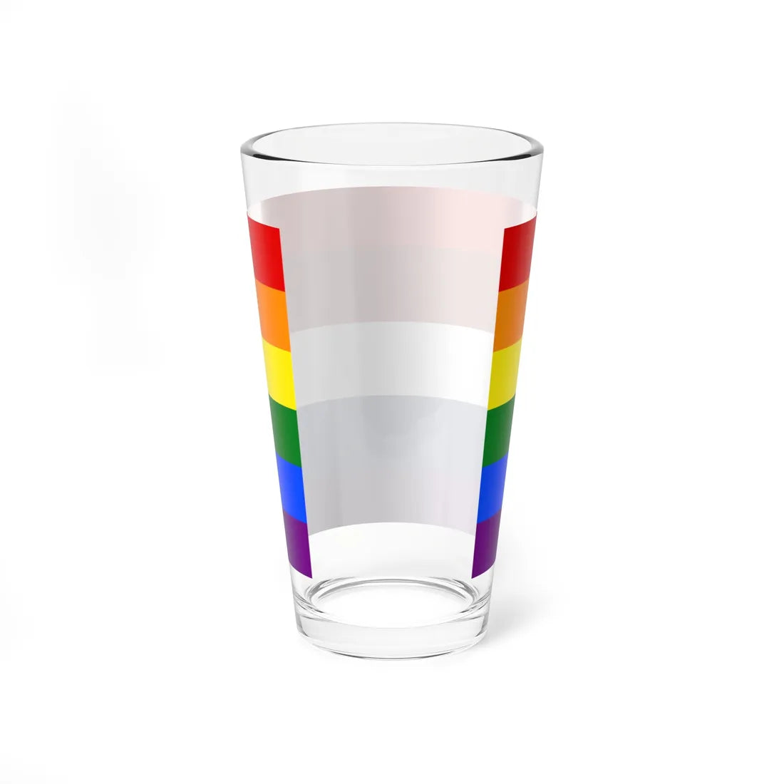 LGBT flag of the Netherlands 2 (Netherlands) Pint Glass 16oz - Go Mug Yourself