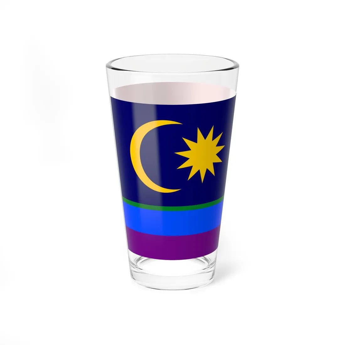 LGBT Pride Flag of Malaya (Malaysia) Pint Glass 16oz - Go Mug Yourself