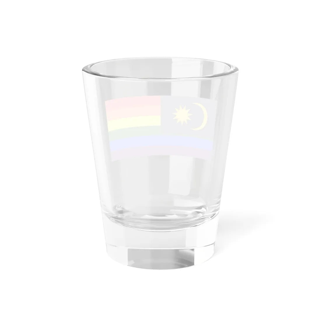 LGBT Pride Flag of Malaya (Malaysia) Shot Glass 1.5oz - Go Mug Yourself