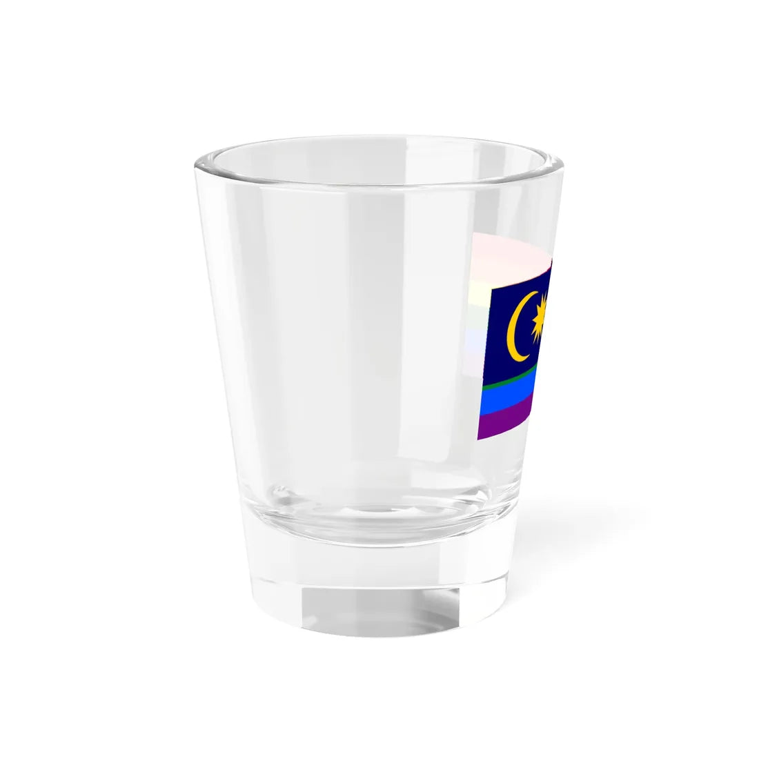 LGBT Pride Flag of Malaya (Malaysia) Shot Glass 1.5oz - Go Mug Yourself