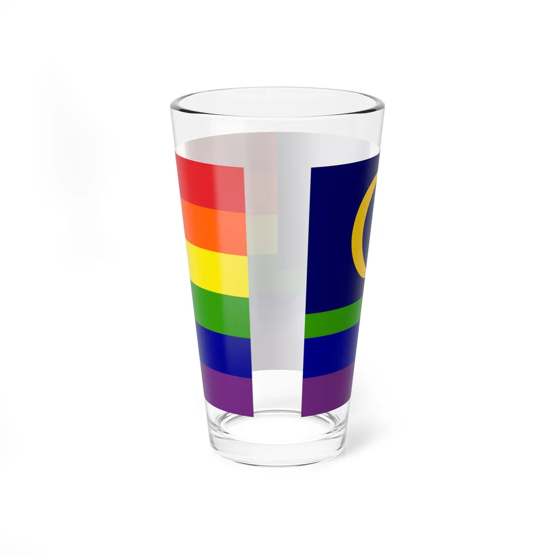 LGBT Pride Flag of Malaysia (Malaysia) Pint Glass 16oz - Go Mug Yourself