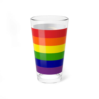 LGBT Pride Flag of Malaysia (Malaysia) Pint Glass 16oz - Go Mug Yourself