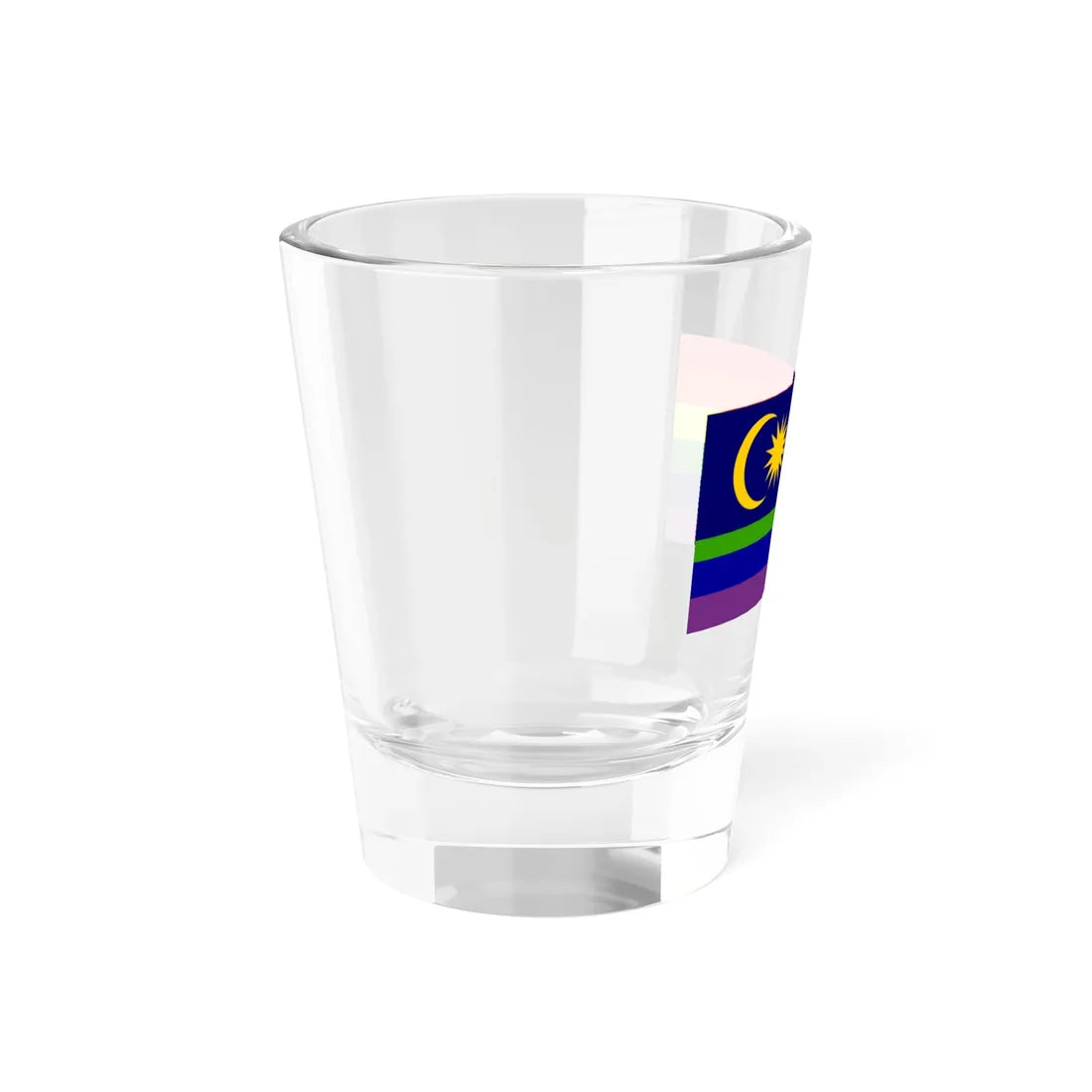 LGBT Pride Flag of Malaysia (Malaysia) Shot Glass 1.5oz - Go Mug Yourself