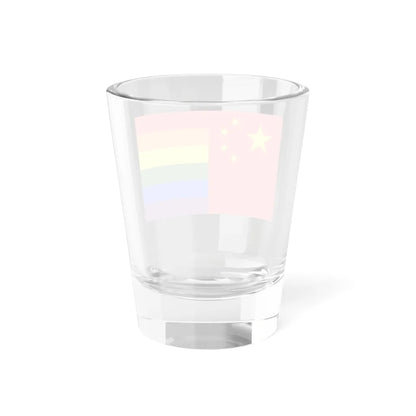 LGBT rainbow flag of the Peoples Republic of China (China) Shot Glass 1.5oz - Go Mug Yourself