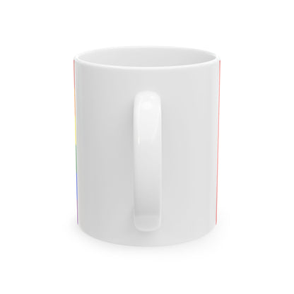 LGBT rainbow flag of the Peoples Republic of China (China) White Coffee Mug-Go Mug Yourself