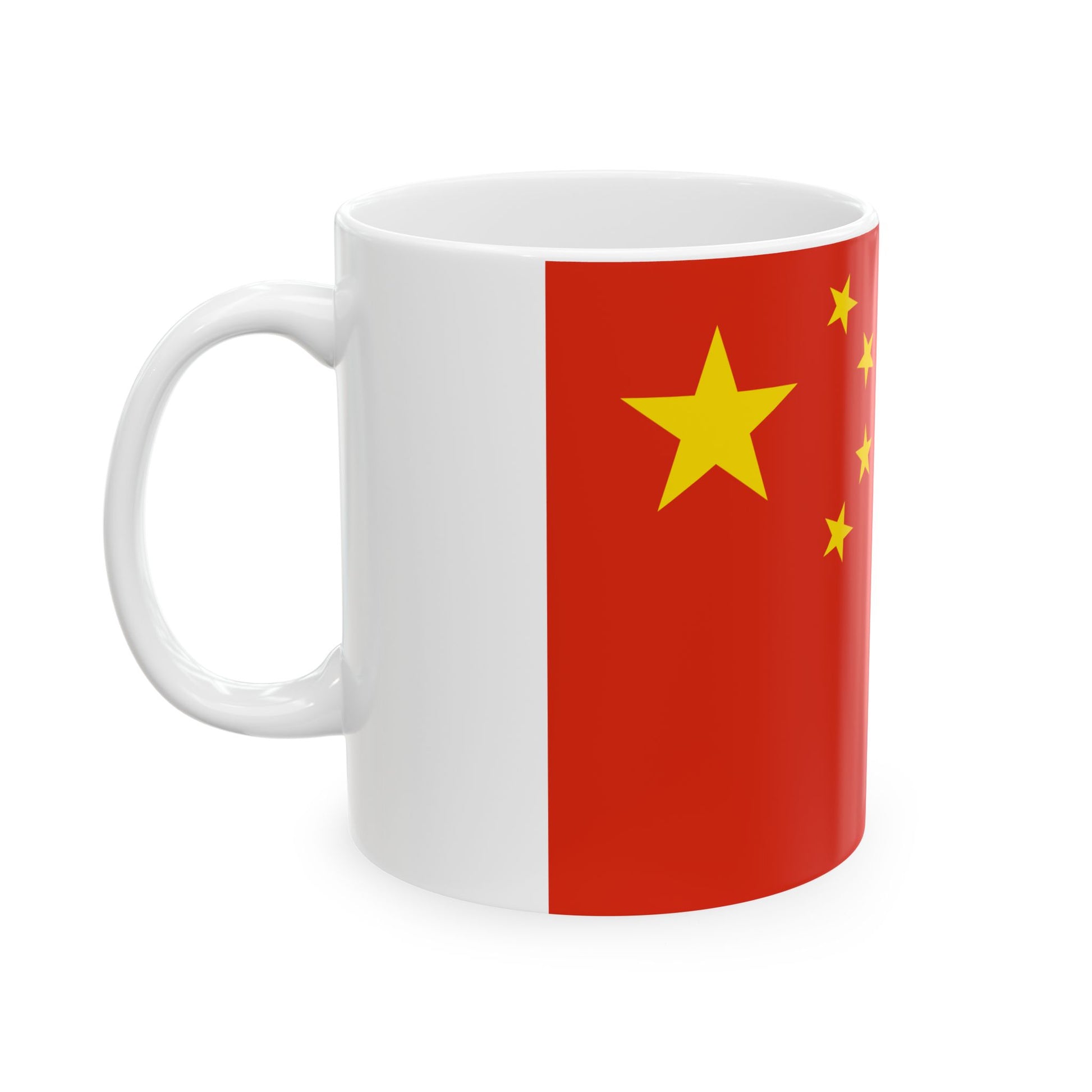 LGBT rainbow flag of the Peoples Republic of China (China) White Coffee Mug-Go Mug Yourself