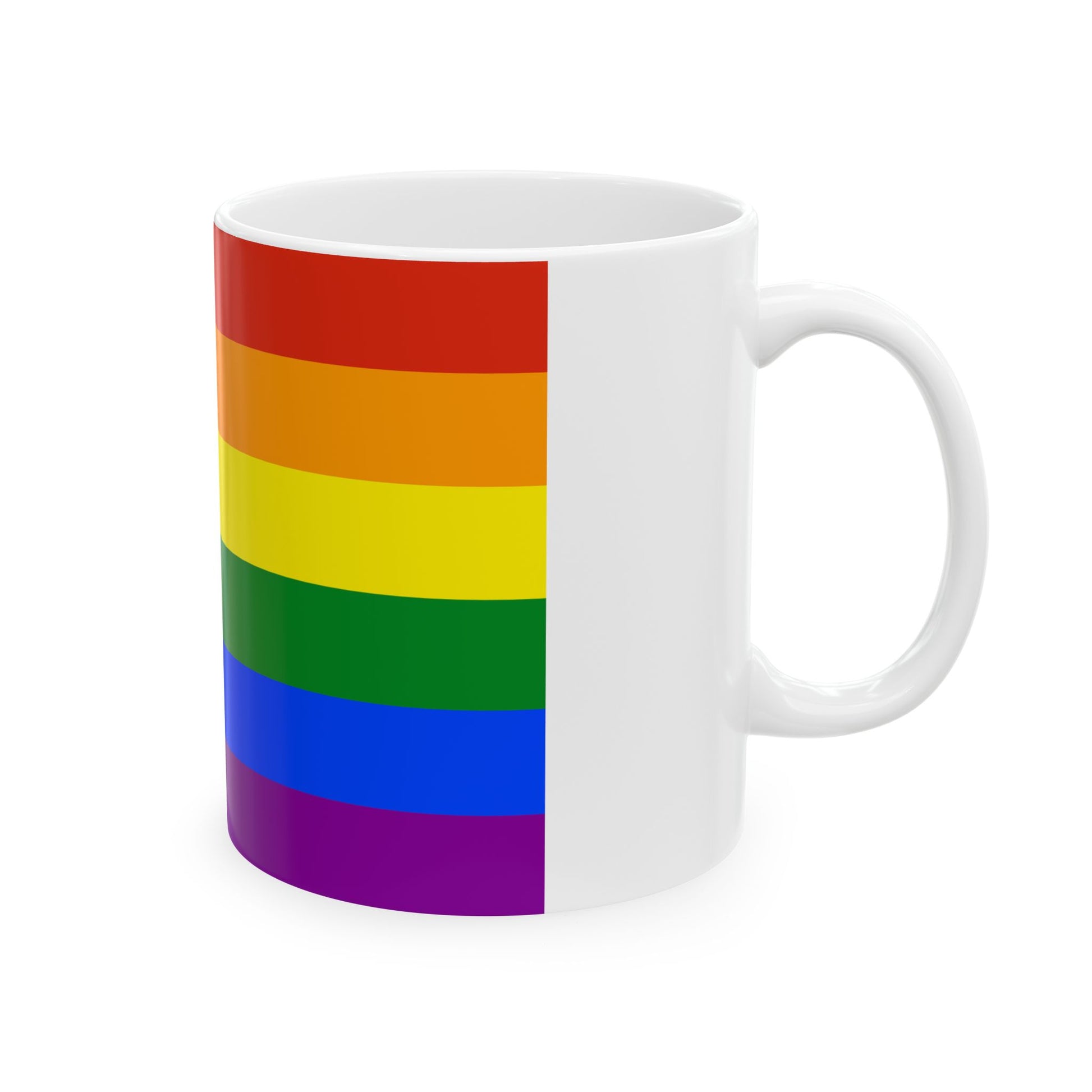 LGBT rainbow flag of the Peoples Republic of China (China) White Coffee Mug-Go Mug Yourself