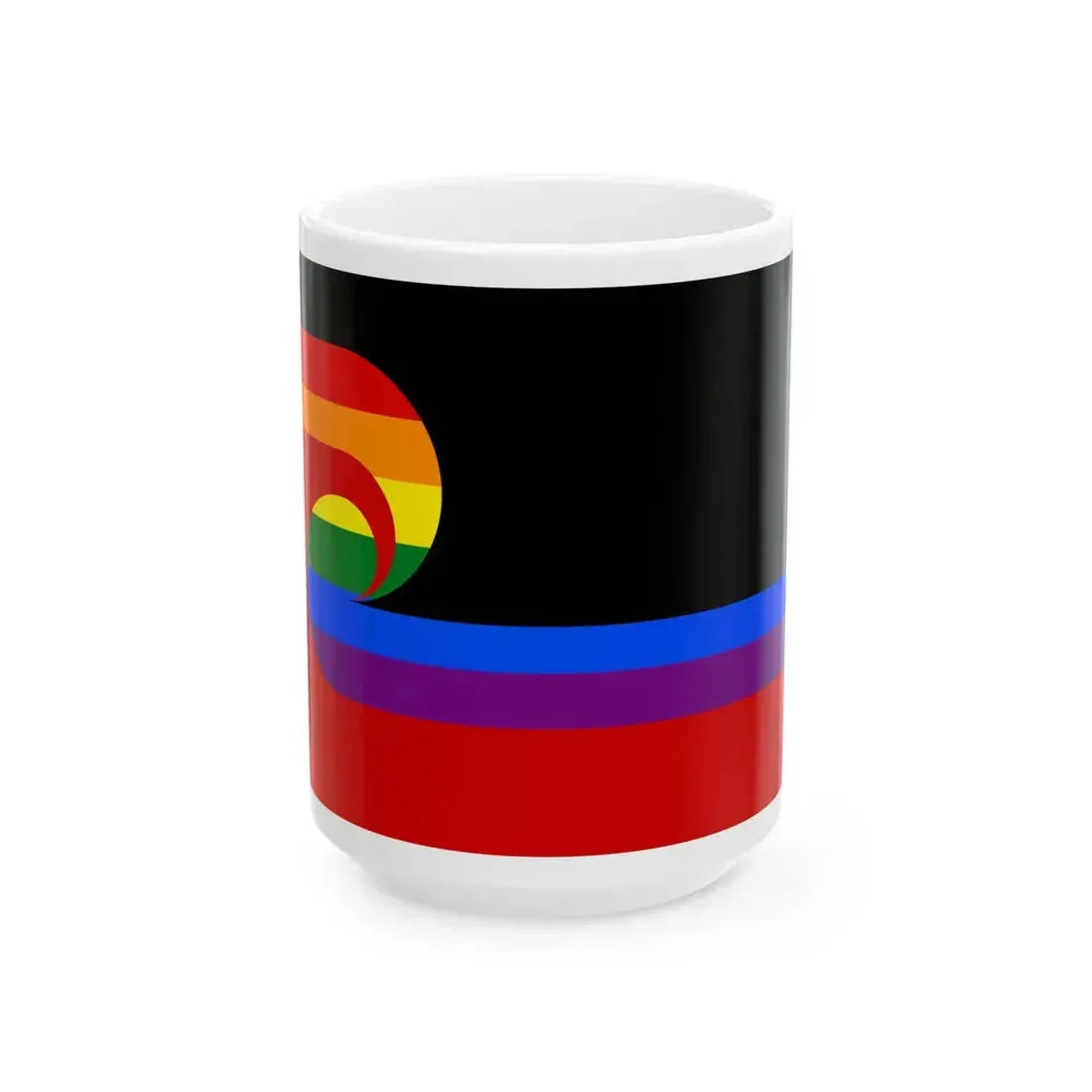 LGBT Tino Rangatiratanga (New Zealand) White Coffee Mug 15oz - Go Mug Yourself
