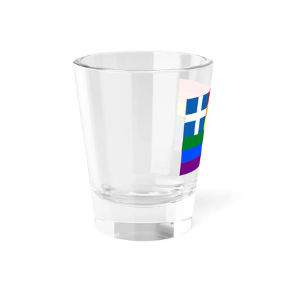 LGBTQ Greek Pride Flag (Greece) Shot Glass 1.5oz - Go Mug Yourself
