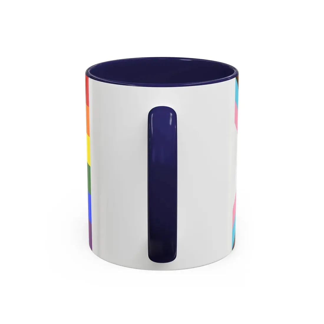 LGBTQ+ rainbow flag Quasar Progress Pride Flag - Accent Coffee Mug - Go Mug Yourself