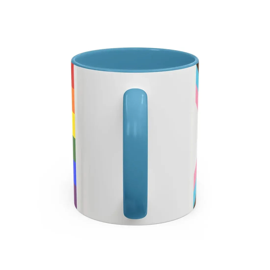 LGBTQ+ rainbow flag Quasar Progress Pride Flag - Accent Coffee Mug - Go Mug Yourself