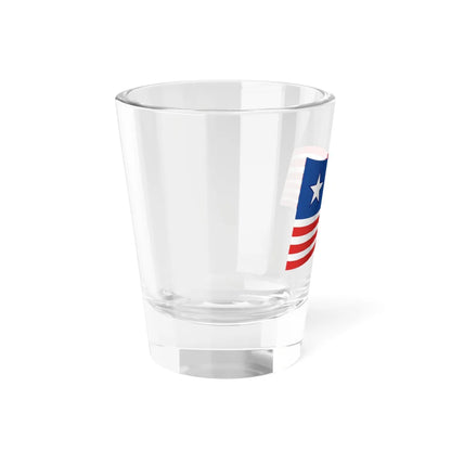 Liberia Flag - iconic waving (Liberia) Shot Glass 1.5oz - Go Mug Yourself