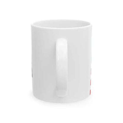 Liberia Flag - iconic waving (Liberia) White Coffee Mug - Go Mug Yourself