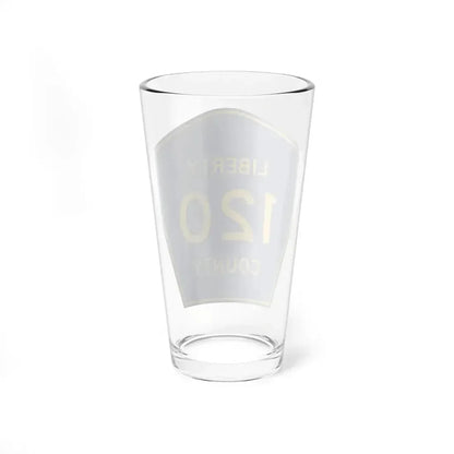 Liberty County 120 (Florida) (Road Sign) Pint Glass 16oz - Go Mug Yourself