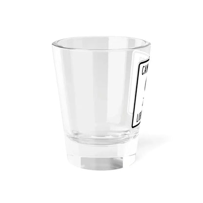 Liberty Township Knox County Ohio route shield template (Ohio) (Road Sign) Shot Glass 1.5oz - Go Mug Yourself
