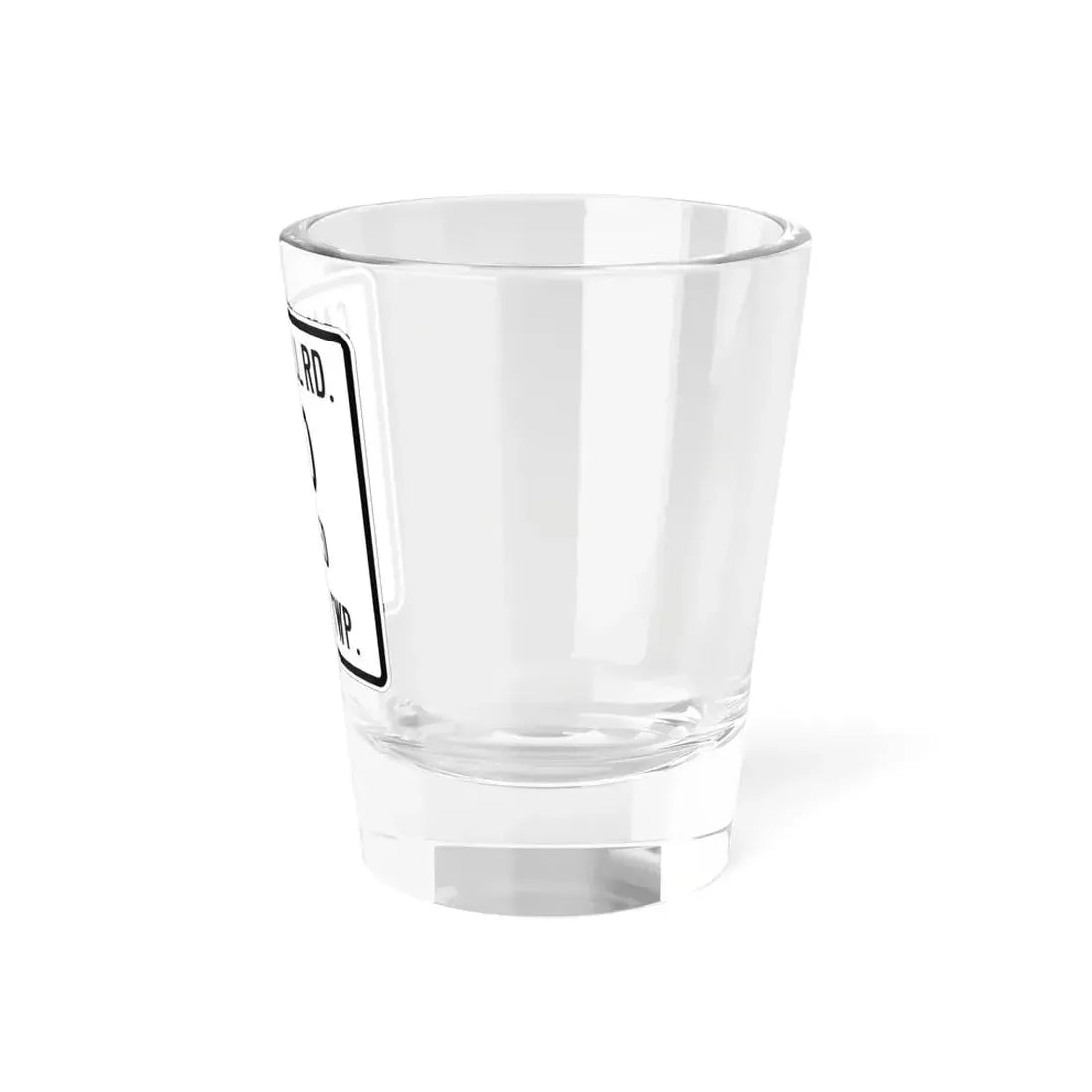 Liberty Township Knox County Ohio route shield template (Ohio) (Road Sign) Shot Glass 1.5oz - Go Mug Yourself
