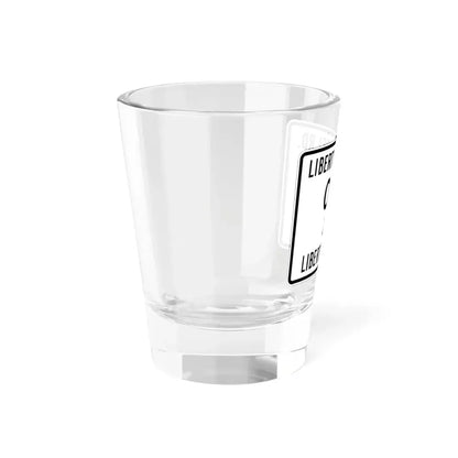 Liberty Township Knox County Ohio route shield template wide (Ohio) (Road Sign) Shot Glass 1.5oz - Go Mug Yourself