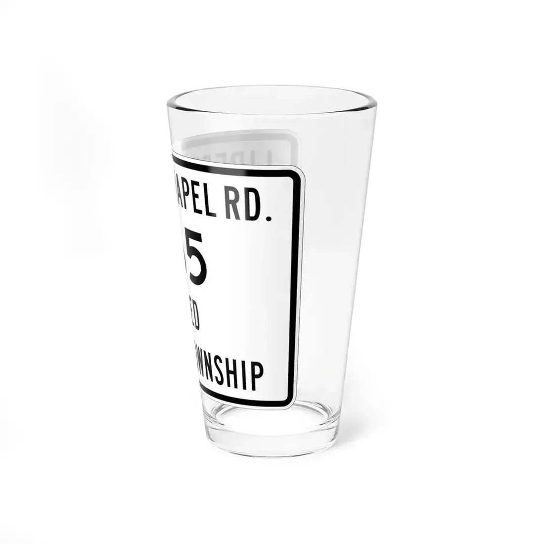 Liberty Township Route 365 Knox County Ohio (Ohio) (Road Sign) Pint Glass 16oz - Go Mug Yourself