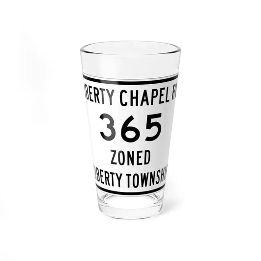 Liberty Township Route 365 Knox County Ohio (Ohio) (Road Sign) Pint Glss 16oz 16oz - Go Mug Yourself