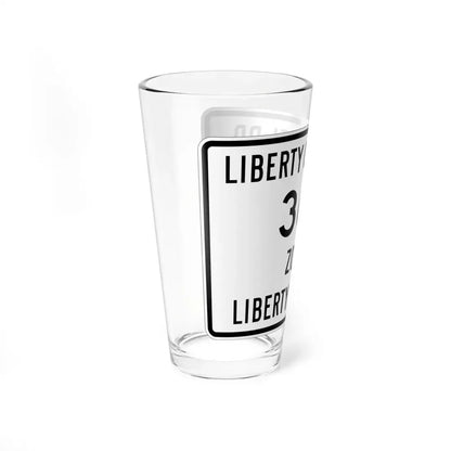 Liberty Township Route 365 Knox County Ohio (Ohio) (Road Sign) Pint Glss 16oz - Go Mug Yourself