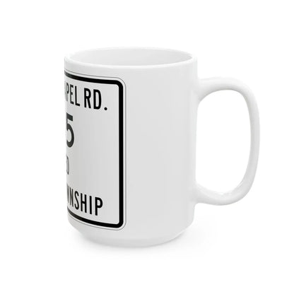 Liberty Township Route 365 Knox County Ohio (Ohio) (Road Sign) White Coffee Mug - Go Mug Yourself