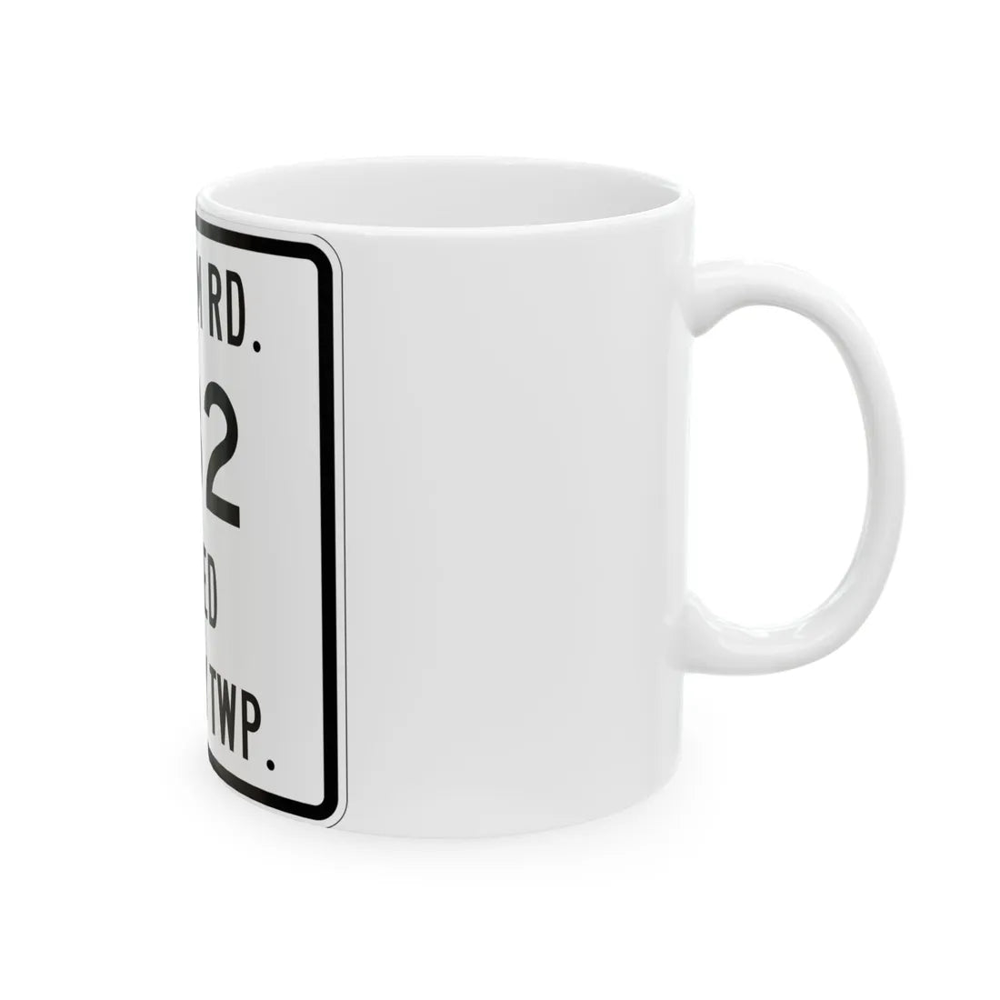 Liberty Township Route 382 Knox County Ohio (Ohio) (Road Sign) White Coffee Mug - Go Mug Yourself
