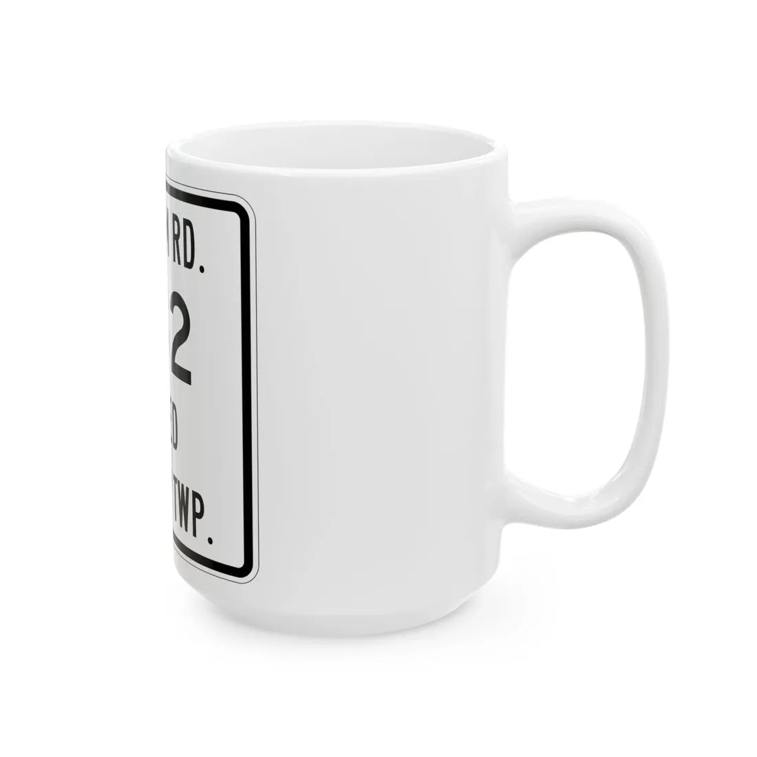 Liberty Township Route 382 Knox County Ohio (Ohio) (Road Sign) White Coffee Mug - Go Mug Yourself