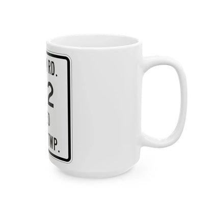 Liberty Township Route 382 Knox County Ohio (Ohio) (Road Sign) White Coffee Mug - Go Mug Yourself