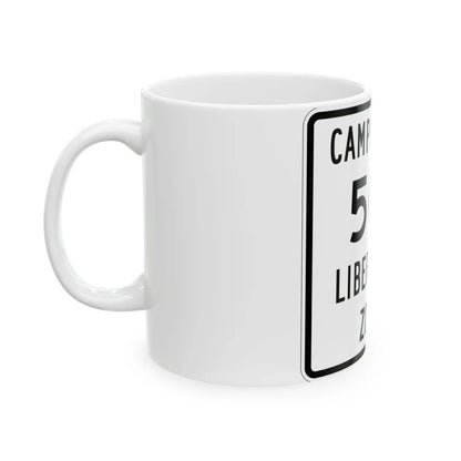 Liberty Township Route 509 Knox County Ohio (Ohio) (Road Sign) White Coffee Mug - Go Mug Yourself