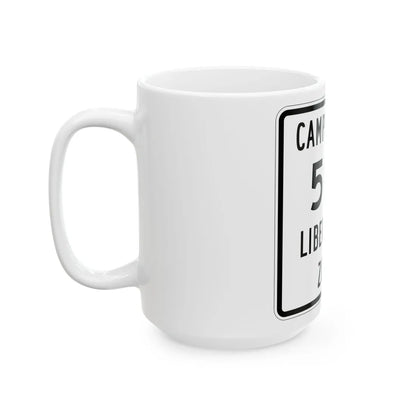 Liberty Township Route 509 Knox County Ohio (Ohio) (Road Sign) White Coffee Mug - Go Mug Yourself
