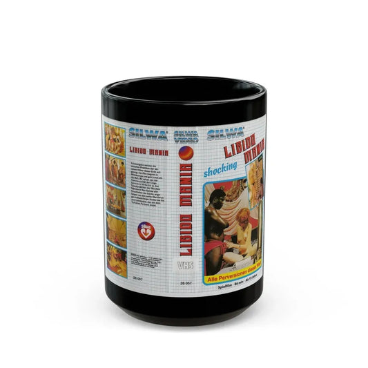 LIBIDO MANIA (VHS COVER) - Black Coffee Mug 15oz - Go Mug Yourself