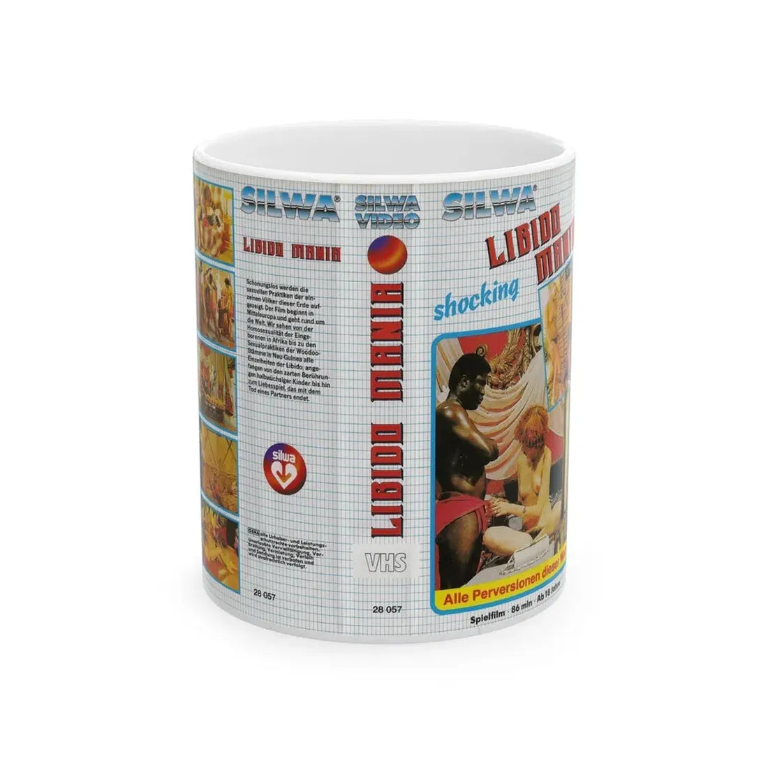 LIBIDO MANIA (VHS COVER) - White Coffee Mug 11oz - Go Mug Yourself