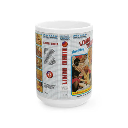 LIBIDO MANIA (VHS COVER) - White Coffee Mug 15oz - Go Mug Yourself