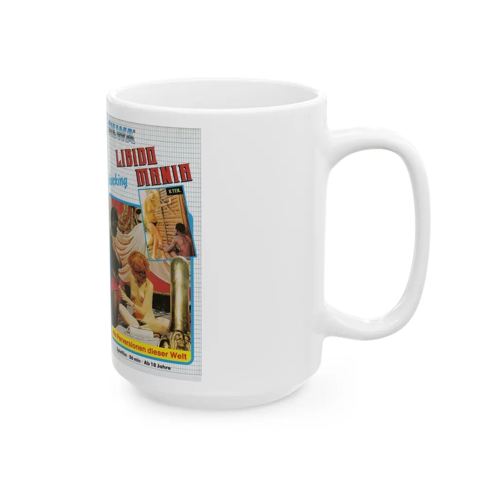 LIBIDO MANIA (VHS COVER) - White Coffee Mug-Go Mug Yourself