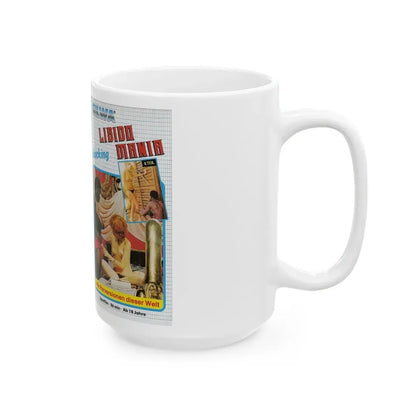 LIBIDO MANIA (VHS COVER) - White Coffee Mug - Go Mug Yourself