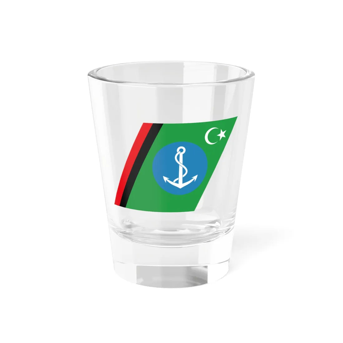 Libyan Coast Guard Racing Stripe (Libya) Shot Glass 1.5oz 1.5oz - Go Mug Yourself