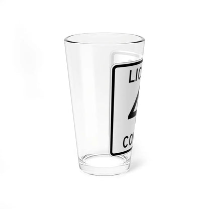 Licking County Route 41 OH (Ohio) (Road Sign) Pint Glass 16oz - Go Mug Yourself