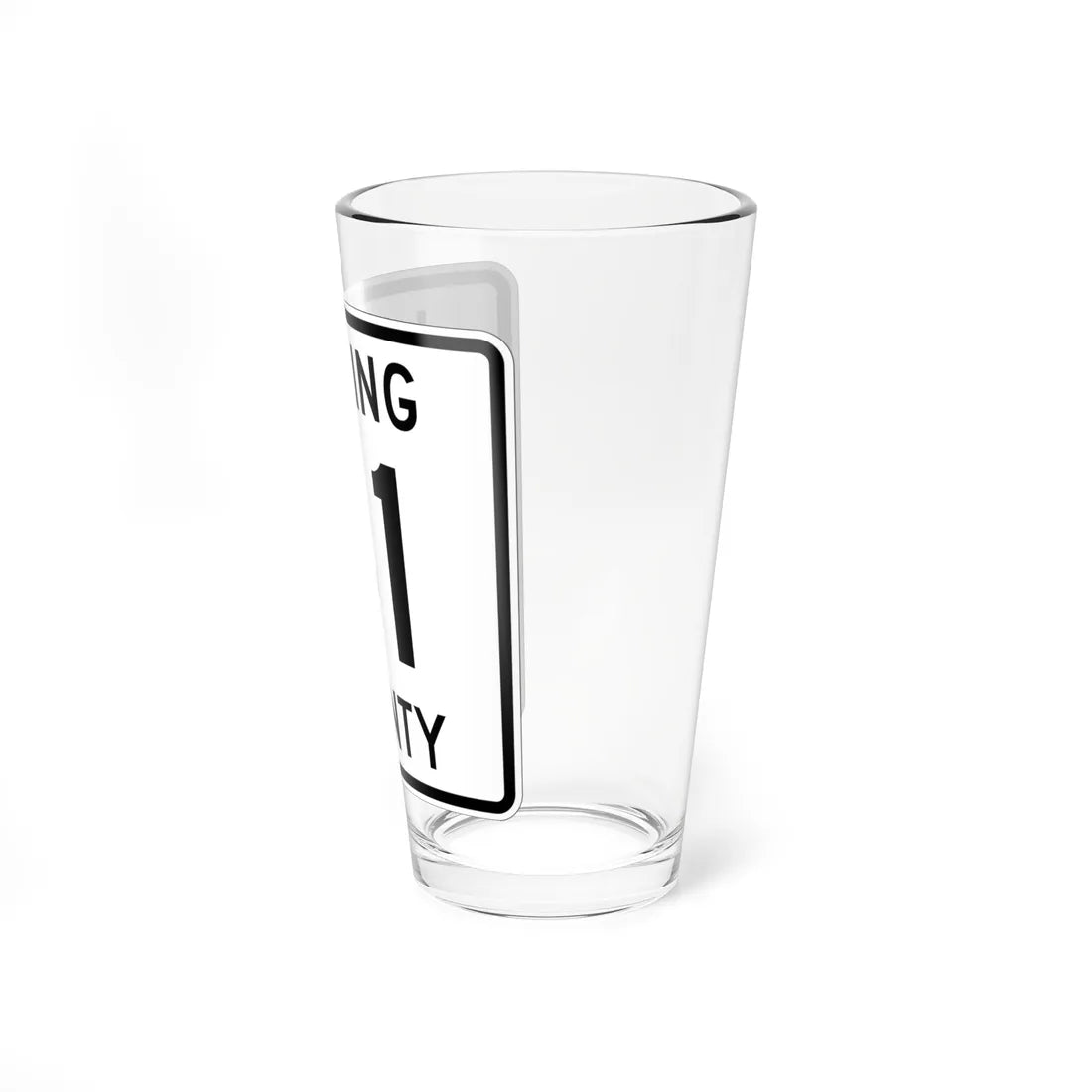 Licking County Route 41 OH (Ohio) (Road Sign) Pint Glass 16oz - Go Mug Yourself