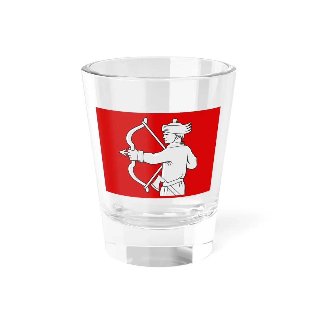 Lieksa lippu (Finland) Shot Glass 1.5oz 1.5oz - Go Mug Yourself