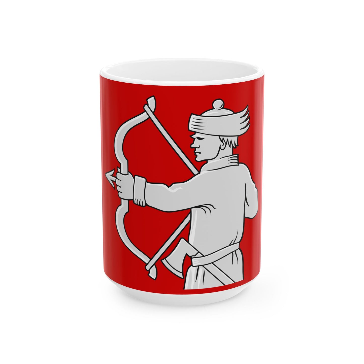 Lieksa lippu (Finland) White Coffee Mug-15oz-Go Mug Yourself
