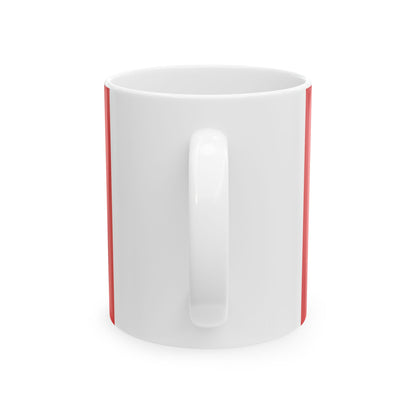Lieksa lippu (Finland) White Coffee Mug-Go Mug Yourself