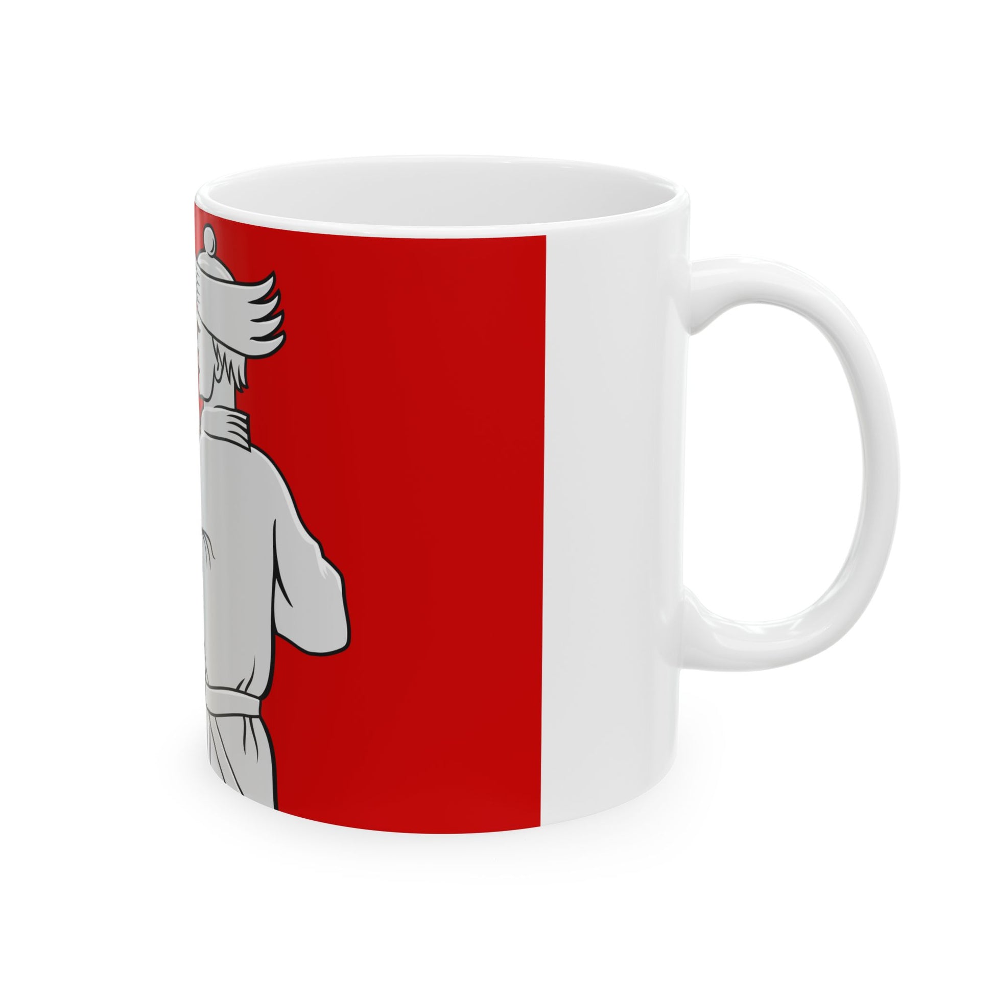Lieksa lippu (Finland) White Coffee Mug-Go Mug Yourself