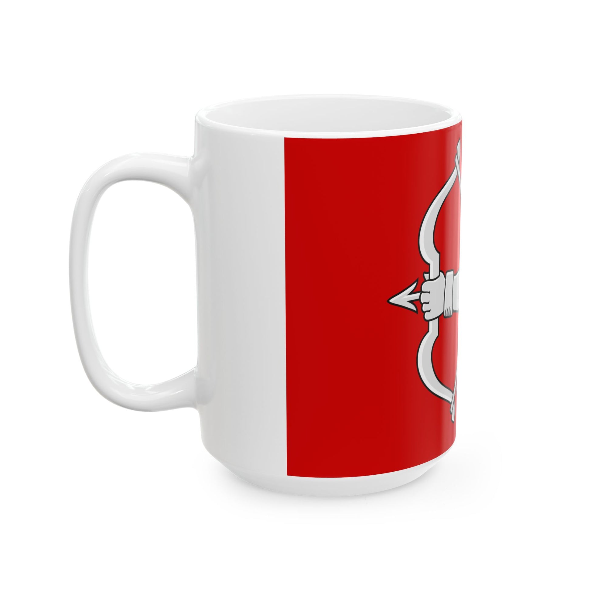 Lieksa lippu (Finland) White Coffee Mug-Go Mug Yourself