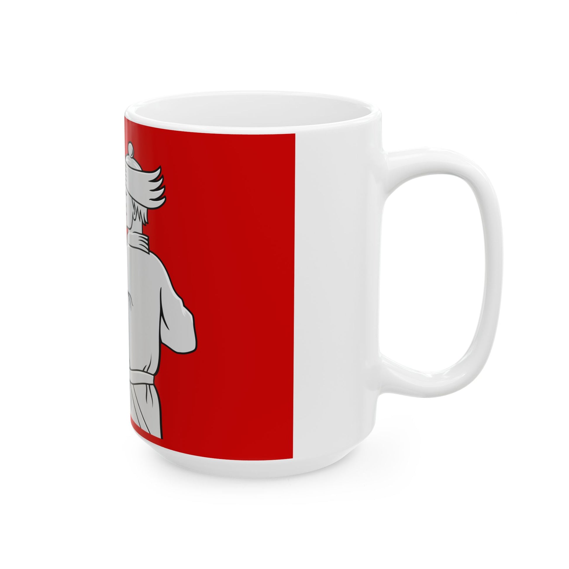Lieksa lippu (Finland) White Coffee Mug-Go Mug Yourself