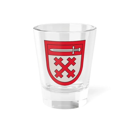 Lielvārdes novads COA (Latvia) (Coat of Arms) Shot Glass 1.5oz 1.5oz - Go Mug Yourself