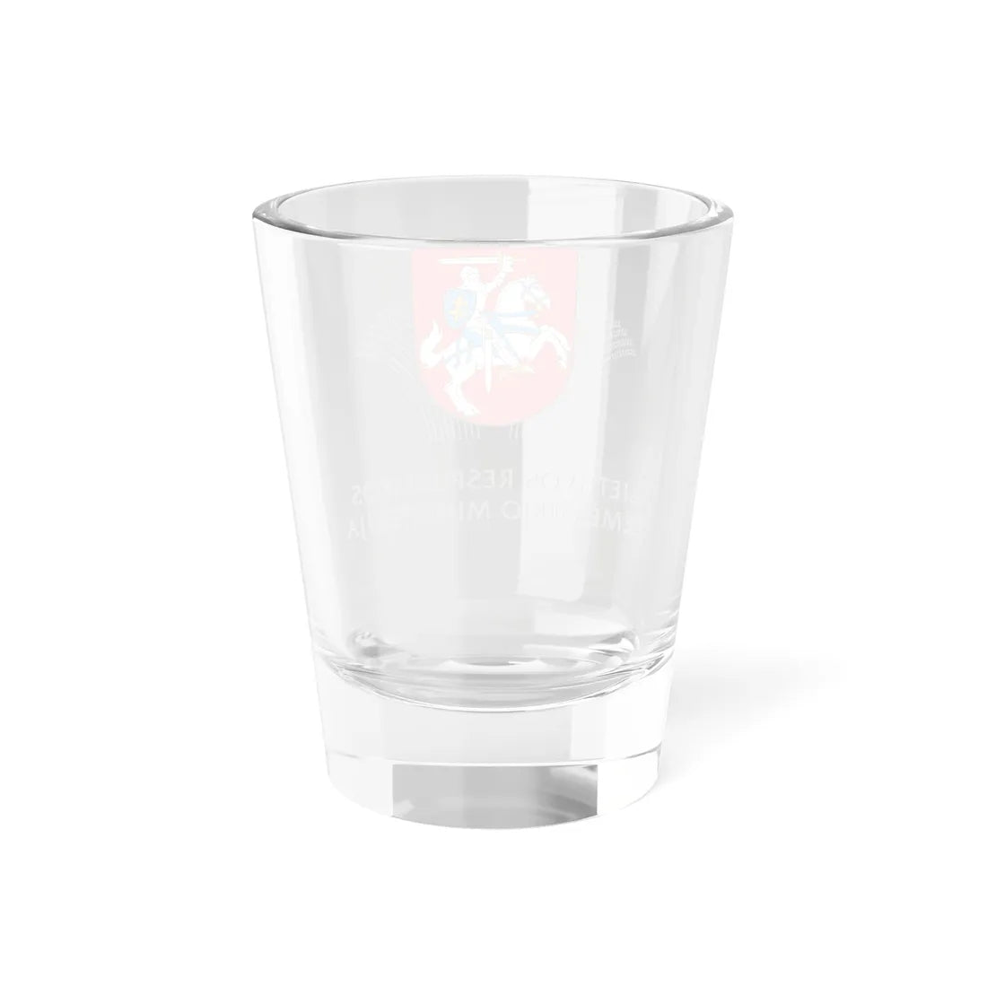 Lietuvos ZUM logo (Belarus) (Coat of Arms) Shot Glass 1.5oz - Go Mug Yourself