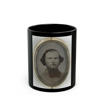 Lieutenant Hiram L. Hendley Of Co. A, 9th Tennessee Cavalry Battalion, In Silver Brooch (U.S. Civil War) Black Coffee Mug 11oz - Go Mug Yourself